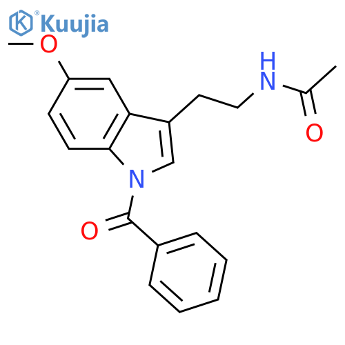 Acetamide, N-[2-(1-benzoyl-5-methoxy-1H-indol-3-yl)ethyl]- structure