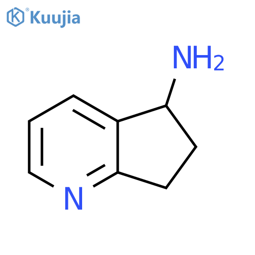 6,7-Dihydro-5H-cyclopenta[b]pyridin-5-amine structure