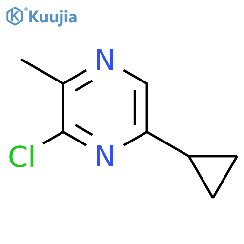 3-chloro-5-cyclopropyl-2-methylpyrazine structure