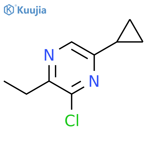 3-chloro-5-cyclopropyl-2-ethylpyrazine structure