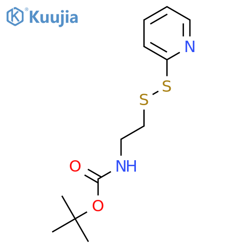 tert-butyl 2-(2-(pyridin-2-yl)disulfanyl)ethylcarbamate structure