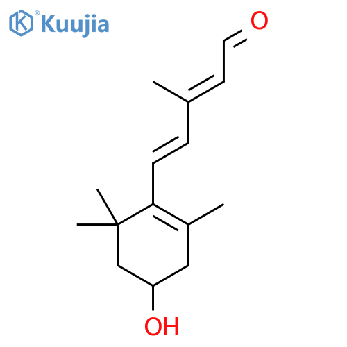 (2E,4E)-5-(4-Hydroxy-2,6,6-trimethyl-1-cyclohexen-1-yl)-3-methyl-2,4-pentadienal structure