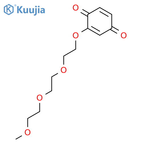 2,5-Cyclohexadiene-1,4-dione, 2-[2-[2-(2-methoxyethoxy)ethoxy]ethoxy]- structure