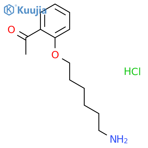 ETHANONE, 1-[2-[(6-AMINOHEXYL)OXY]PHENYL]-, HYDROCHLORIDE structure