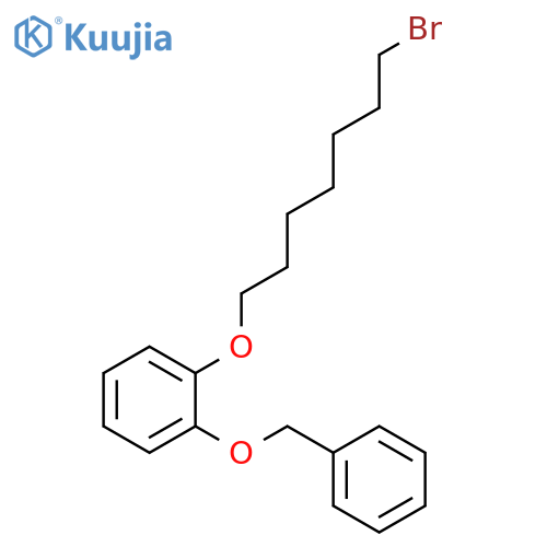 Benzene, 1-[(7-bromoheptyl)oxy]-2-(phenylmethoxy)- structure