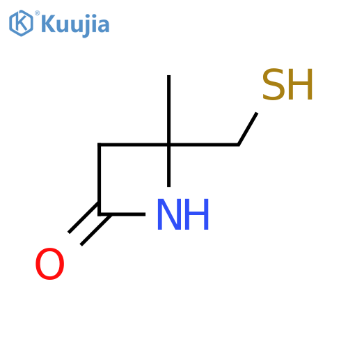 4-Methyl-4-(sulfanylmethyl)-2-azetidinone structure