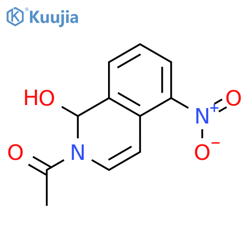 1-ISOQUINOLINOL, 2-ACETYL-1,2-DIHYDRO-5-NITRO- structure