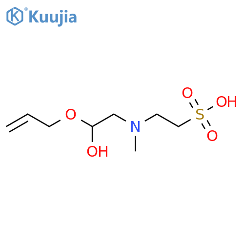 Ethanesulfonic acid, 2-[[2-hydroxy-2-(2-propenyloxy)ethyl]methylamino]- structure