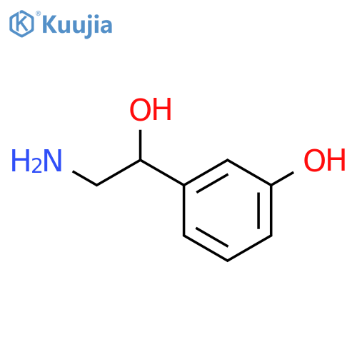 3-(2-amino-1-hydroxyethyl)phenol structure