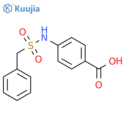 Benzoic acid,4-[[(phenylmethyl)sulfonyl]amino]- structure