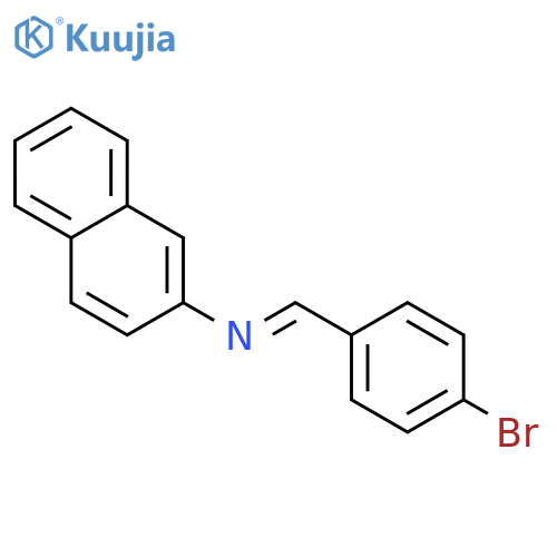 2-Naphthalenamine, N-[(4-bromophenyl)methylene]- structure