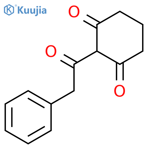 2-(Phenylacetyl)cyclohexane-1,3-dione structure