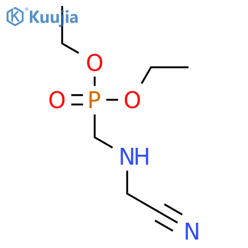 Phosphonic acid, [[(cyanomethyl)amino]methyl]-, diethyl ester structure