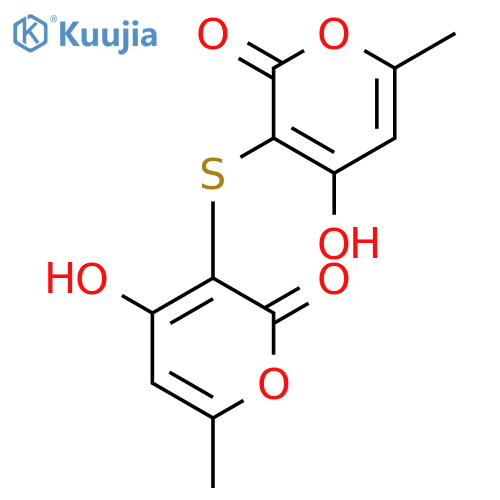 2H-Pyran-2-one, 3,3'-thiobis[4-hydroxy-6-methyl- structure