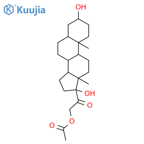 Pregnan-20-one,21-(acetyloxy)-3,17-dihydroxy-, (3b,5b)- (9CI) structure