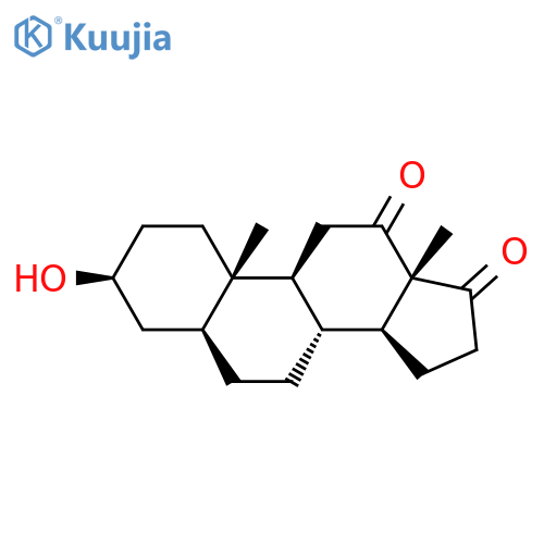 Androstane-12,17-dione, 3-hydroxy-, (3beta,5alpha)- structure