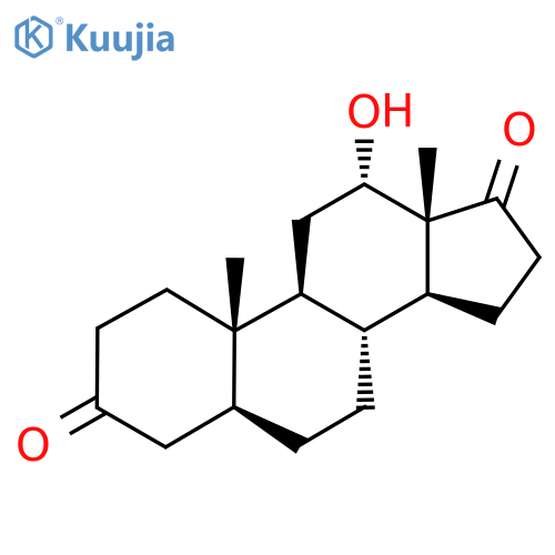 Androstane-3,17-dione, 12-hydroxy-, (5alpha,12alpha)- structure