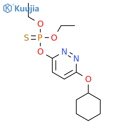 O-[6-(cyclohexyloxy)pyridazin-3-yl] O,O-diethyl phosphorothioate structure