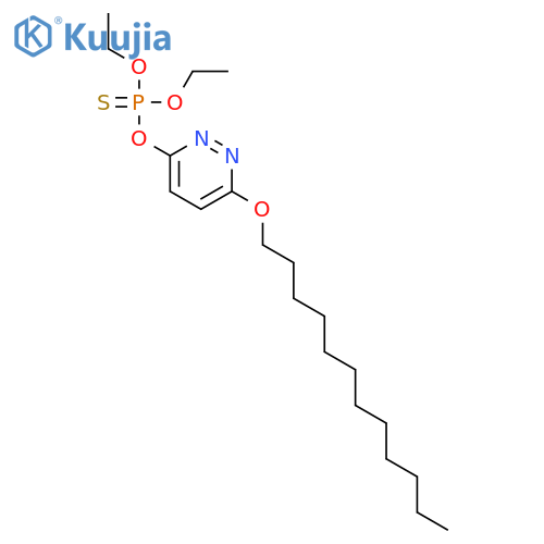 O-[6-(dodecyloxy)pyridazin-3-yl] O,O-diethyl phosphorothioate structure