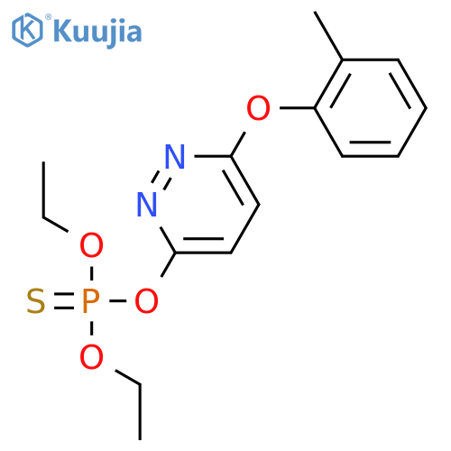 O,O-diethyl O-[6-(2-methylphenoxy)pyridazin-3-yl] phosphorothioate structure