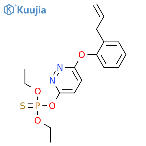 O,O-Diethyl O-(6-(2-(2-propenyl)phenoxy)-3-pyridazinyl) phosphorothioate structure