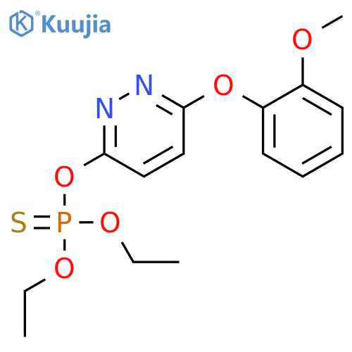 Phosphorothioic acid,O,O-diethyl O-[6-(2-methoxyphenoxy)-3-pyridazinyl] ester structure