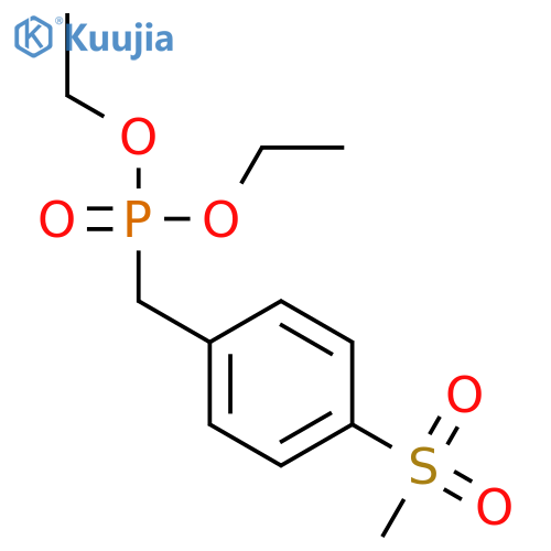 Phosphonic acid, [[4-(methylsulfonyl)phenyl]methyl]-, diethyl ester structure