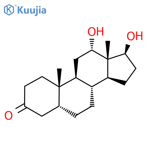 Androstan-3-one, 12,17-dihydroxy-, (5beta,12alpha,17beta)- structure