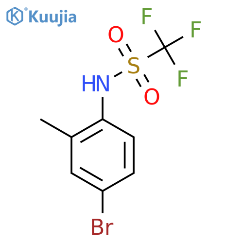 METHANESULFONAMIDE, N-(4-BROMO-2-METHYLPHENYL)-1,1,1-TRIFLUORO- structure