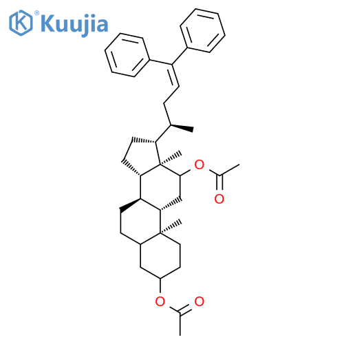 3,12-Diacetoxy-bis-nor-cholanyldiphenylethylene structure