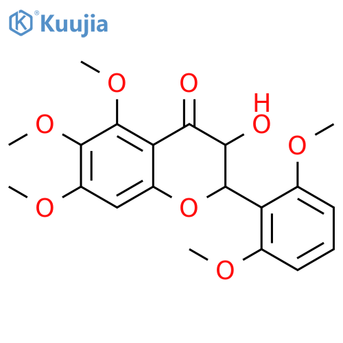 4H-1-Benzopyran-4-one,2-(2,6-dimethoxyphenyl)-2,3-dihydro-3-hydroxy-5,6,7-trimethoxy- structure