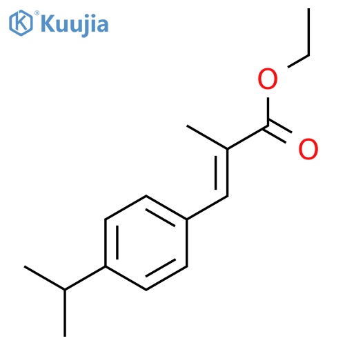 2-PROPENOIC ACID, 2-METHYL-3-[4-(1-METHYLETHYL)PHENYL]-, ETHYL ESTER structure