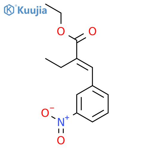 BUTANOIC ACID, 2-[(3-NITROPHENYL)METHYLENE]-, ETHYL ESTER structure