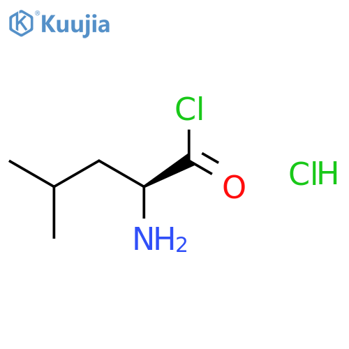 PENTANOYL CHLORIDE, 2-AMINO-4-METHYL-, HYDROCHLORIDE, (S)- structure