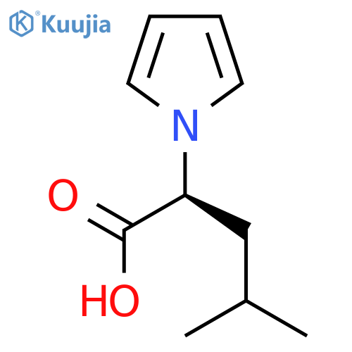 (2S)-4-Methyl-2-(1H-pyrrol-1-YL)pentanoic acid structure