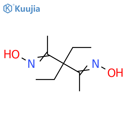 2,4-Pentanedione, 3,3-diethyl-, dioxime structure
