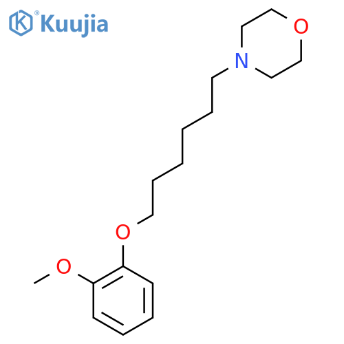 4-[6-(2-methoxyphenoxy)hexyl]morpholine structure