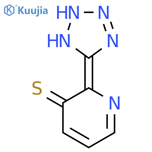 (2Z)-2-(1,2-dihydro-5H-tetrazol-5-ylidene)pyridine-3(2H)-thione structure