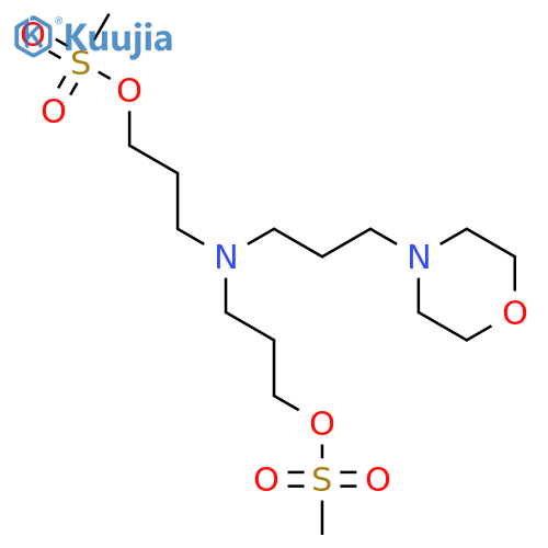 1-Propanol,3,3'-[[3-(4-morpholinyl)propyl]imino]bis-, dimethanesulfonate (ester) (9CI) structure