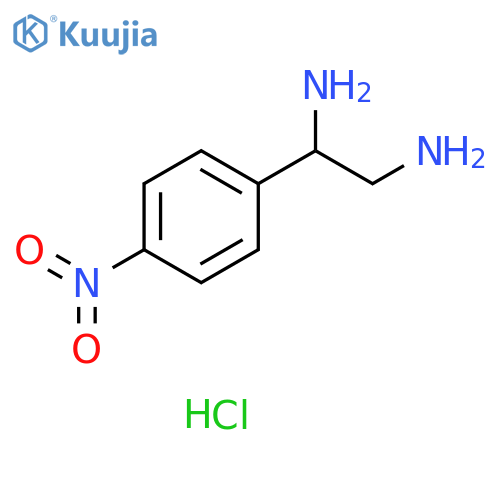 1,2-Ethanediamine, 1-(4-nitrophenyl)-, dihydrochloride structure