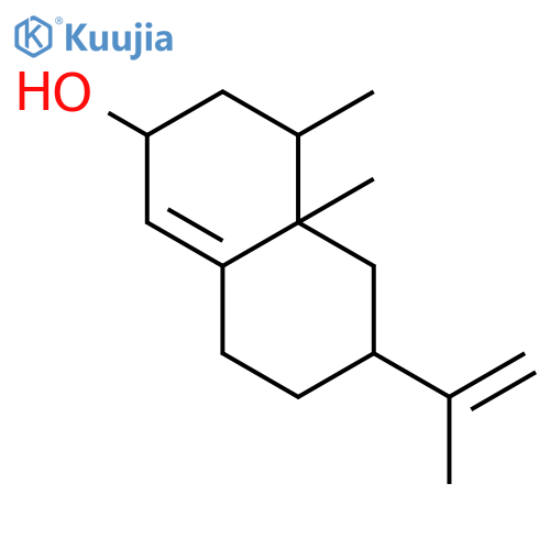 2-Naphthalenol,2,3,4,4a,5,6,7,8-octahydro-4,4a-dimethyl-6-(1-methylethenyl)- structure