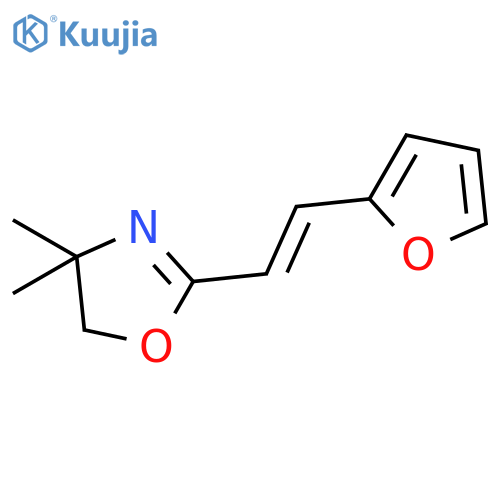 2-[(E)-2-furan-2-ylethenyl]-4,4-dimethyl-4,5-dihydro-1,3-oxazole structure