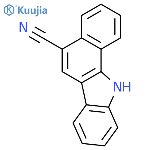 11H-BENZO[A]CARBAZOLE-5-CARBONITRILE structure