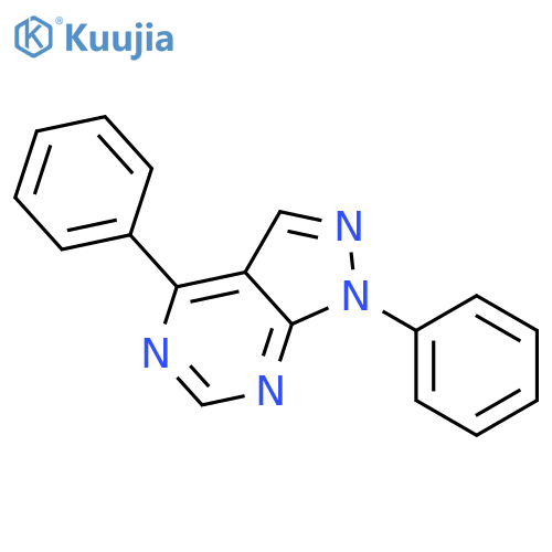 1H-Pyrazolo[3,4-d]pyrimidine, 1,4-diphenyl- structure