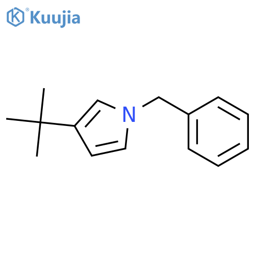 1H-Pyrrole, 3-(1,1-dimethylethyl)-1-(phenylmethyl)- structure
