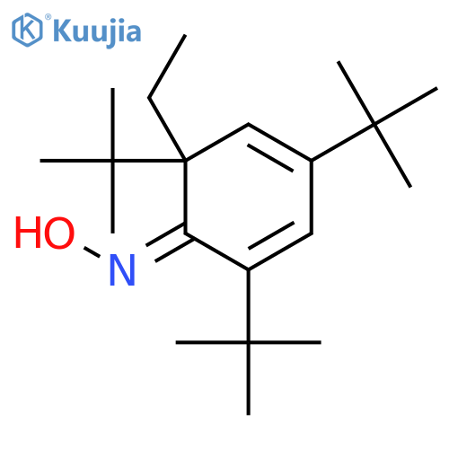 N-(2,4,6-Tri-tert-butyl-6-ethylcyclohexa-2,4-dien-1-ylidene)hydroxylamine structure