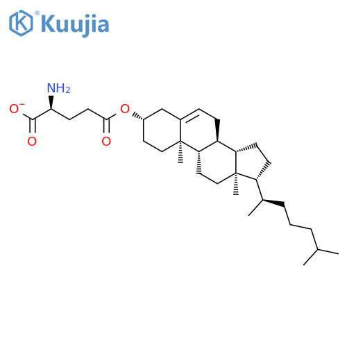 L-Glutamic acid, 5-[(3b)-cholest-5-en-3-yl] ester structure