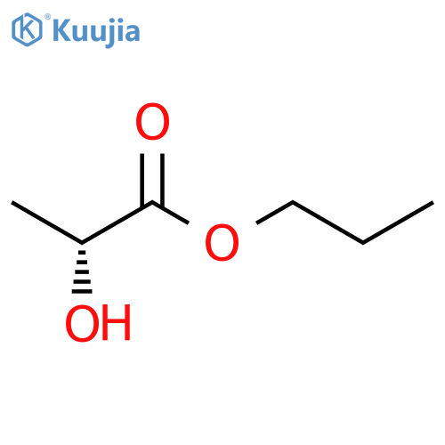 propanoic acid, 2-hydroxy-, propyl ester, (2r)- (9ci) structure
