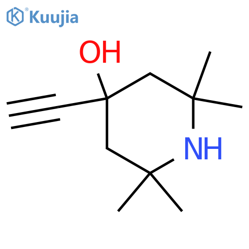 4-ethynyl-2,2,6,6-tetramethylpiperidin-4-ol structure