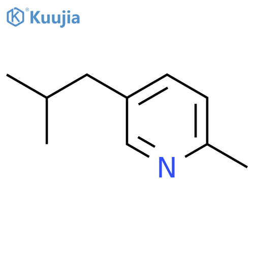 PYRIDINE, 2-METHYL-5-(2-METHYLPROPYL)- structure
